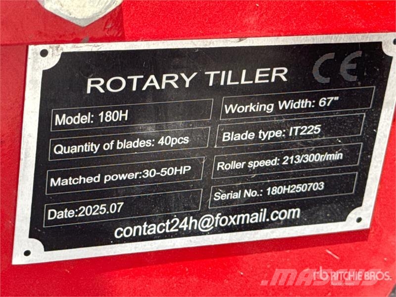 SKLP SK180 70 in Rotary Tiller (Unused) Поглинальні борони / грунтові фрези