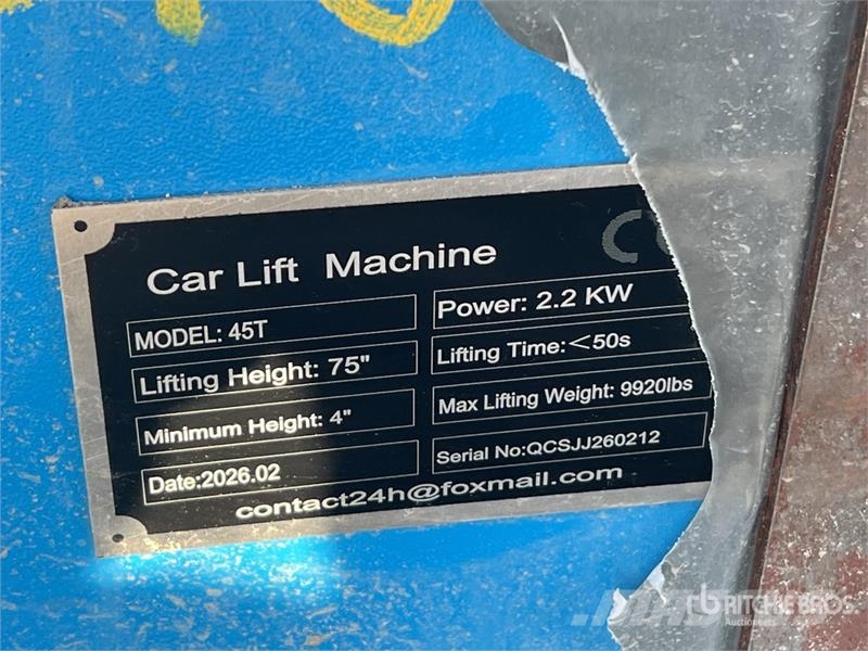  SKLP SK45T 2 Post 9920 lb Vehicle Lift (Unused) Építőipar - Egyebek