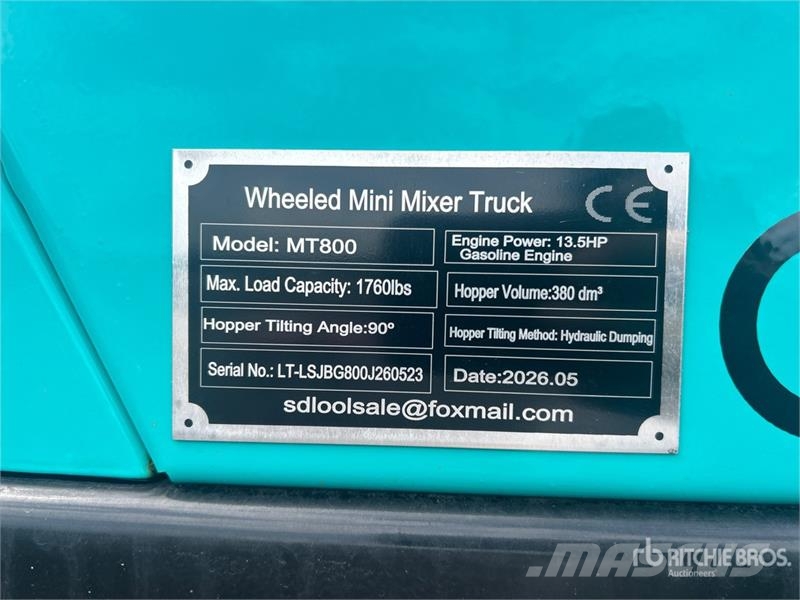 SKLP SL-MT800 Stand-On Mini Wheeled Mixer Concrete Запчасти для бетонной техники