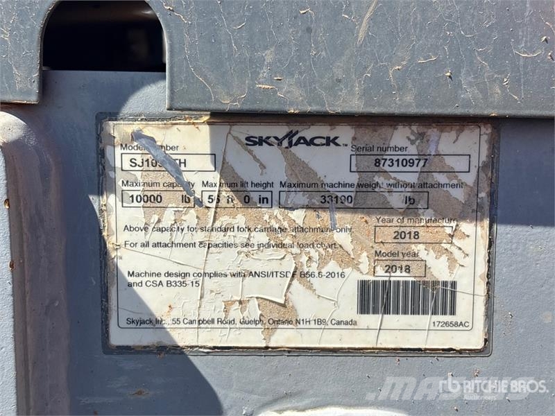 SkyJack SJ1056TH Telehandler مناولات متداخلة