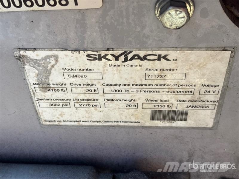 SkyJack SJ4620 رافعات مقصية الشكل