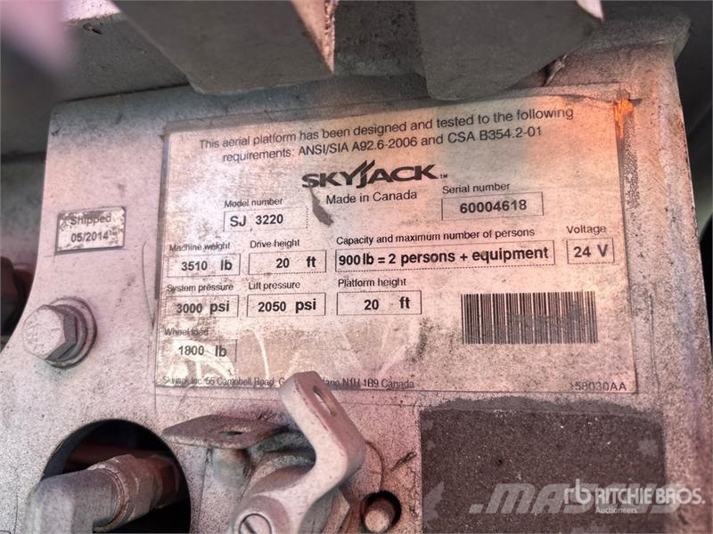 SkyJack SJIII3220 Electric Scissor Lift Elevadores de tesoura