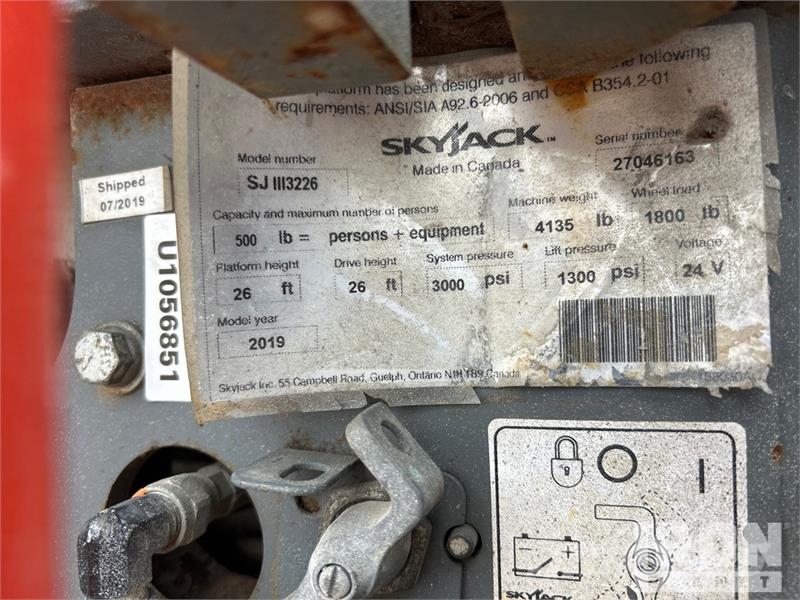 SkyJack SJIII3226 Electric Scissor Lift Käärtõstukid