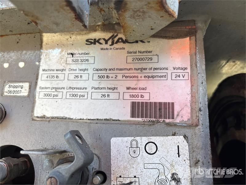 SkyJack SJIII3226 Electric Scissor Lift Elevadores de tesoura