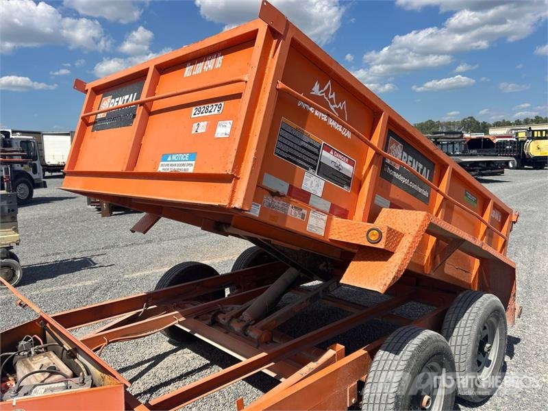 Snake DMP610 10 ft T/A Dump Utility Trailer Bañera