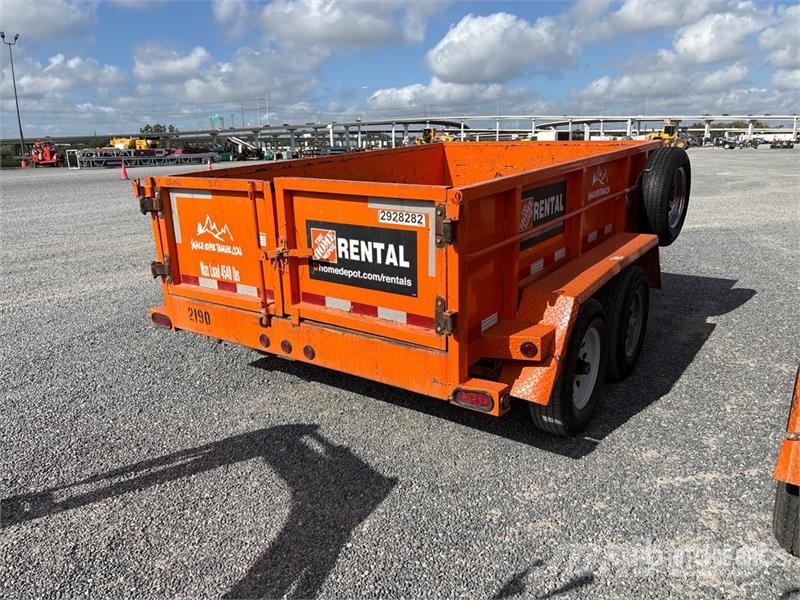 Snake DMP610-7K HD 10 ft T/A Dump Utility Trailer Bañera