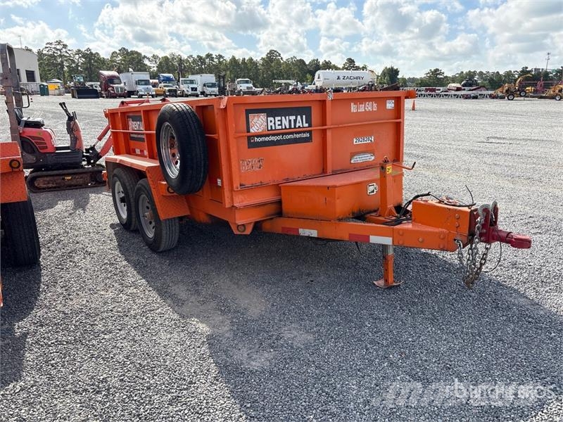 Snake DMP610-7K HD 10 ft T/A Dump Utility Trailer Bañera