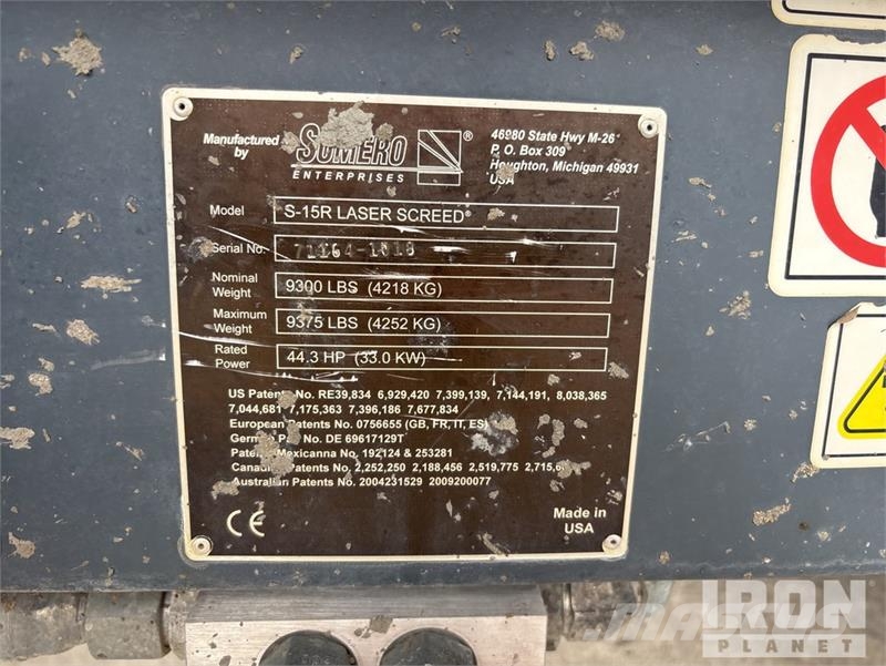 Somero S-15R CopperHead XD Laser Concrete Screed Betonelosztó gém