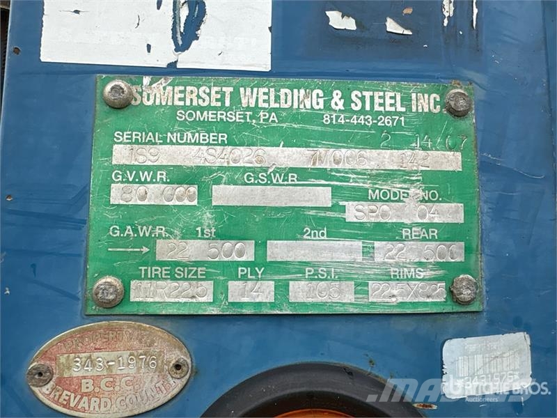 Somerset Welding & Steel Inc SP0 04 T/A Push-Off T Druge prikolice