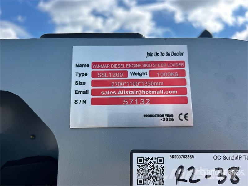 SSL1200-GRAY Mini Yanmar Diesel Compact Track Load Skid steer loderler