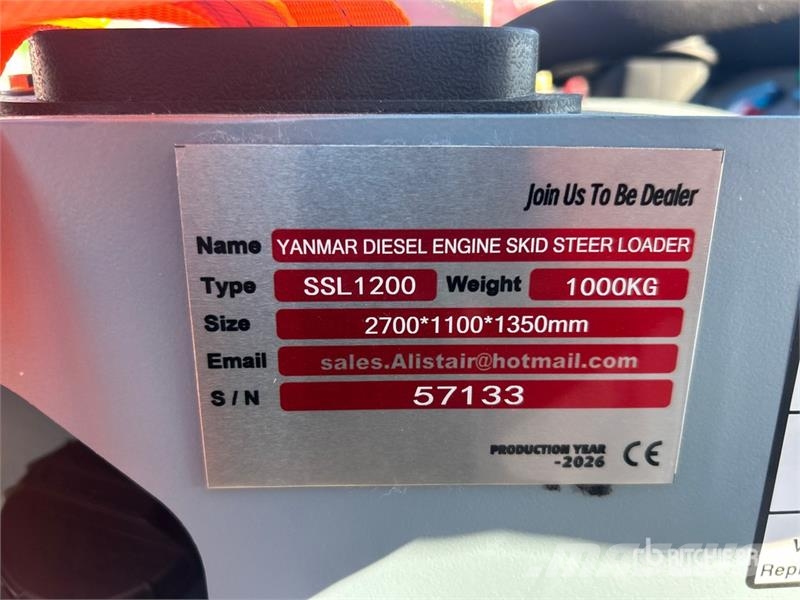 SSL1200-GRAY Mini Yanmar Diesel Compact Track Load Skid steer loderler