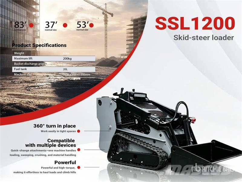  SSL1200-GRAY Mini Yanmar Diesel Compact Track Load Мини-погрузчики