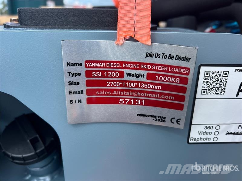SSL1200-GRAY Mini Yanmar Diesel Compact Track Load Skid steer loderler