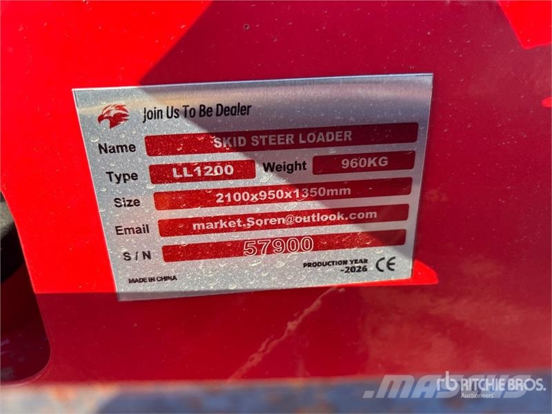 SSL1200 Mini Red Yanmar Diesel Compact Track Loade 스키드로더