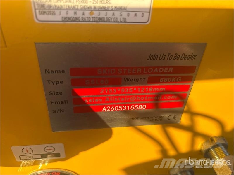 SSL60 Mini Compact Track Loader (Unused) Krautuvai su šoniniu pasukimu