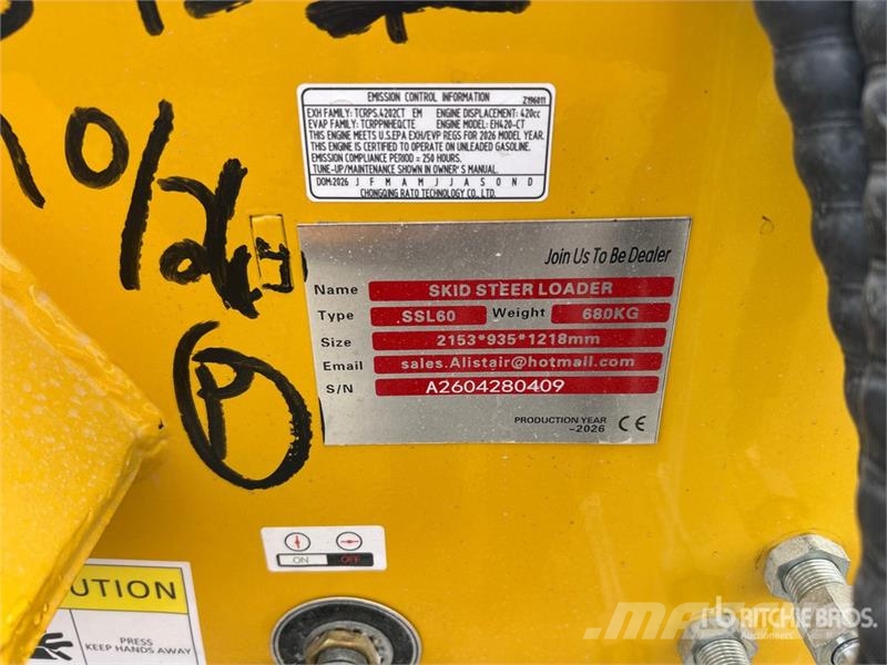  SSL60 Mini Compact Track Loader (Unused) لوادر انزلاقية التوجيه
