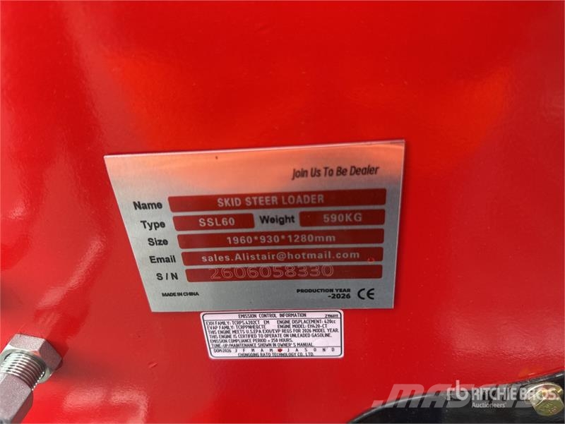  SSL60-RED Mini Compact Track Loader (Unused) Šmykom riadené nakladače