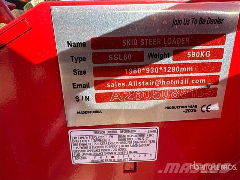 SSL60-RED Mini Compact Track Loader (Unused) Φορτωτάκια