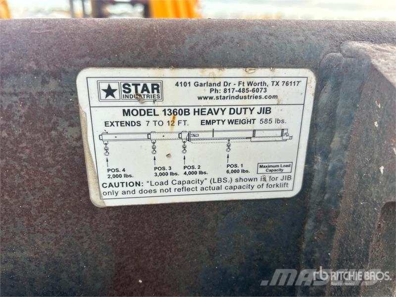 Star 1360B 7 ft - 12 ft Forklift Extendable Jib 其他附件和组件
