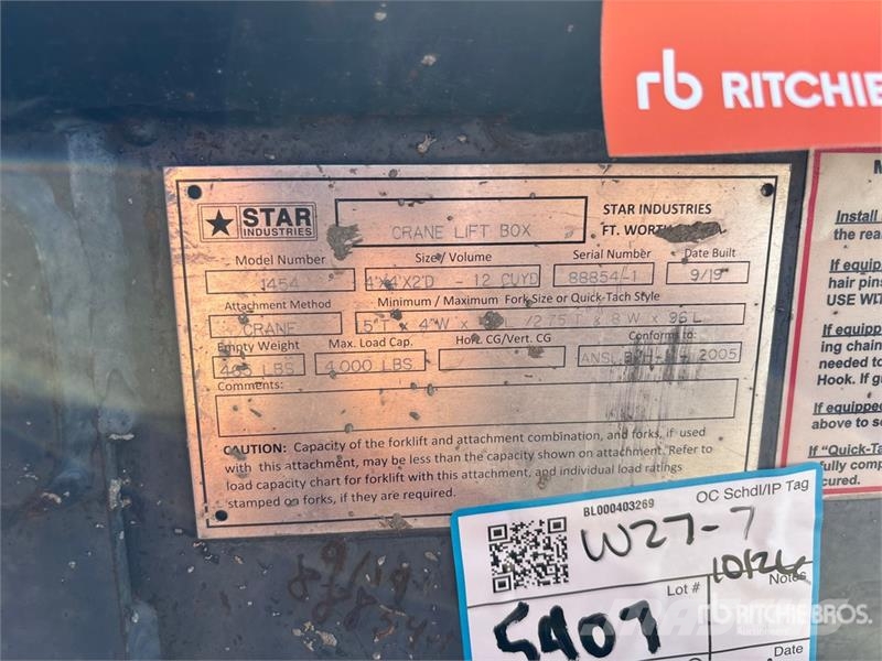 Star 1454 Crane Lift Box Oprema i dijelovi za kranove