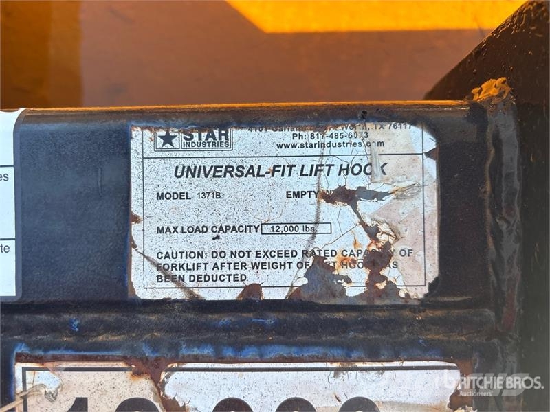 Star Industries 1371B Fit Lift Hook Overige gebruikte aanbouwapparatuur en componenten
