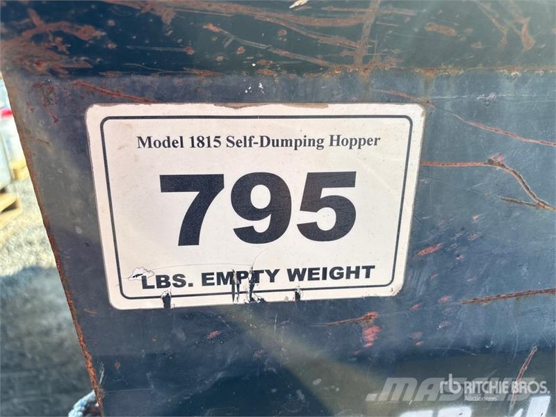 Star Industries 1815 1.5 cyd Self-Dumping Hopper Загрузочные бункеры