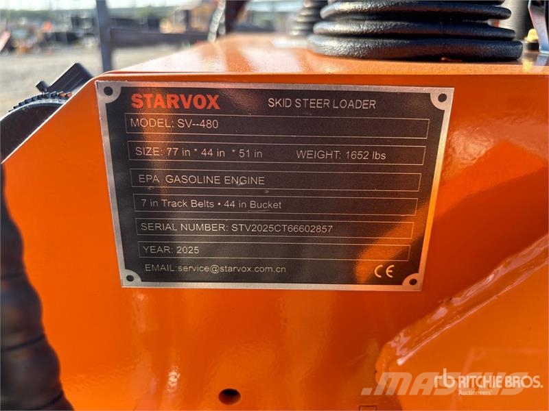  STARVOX SV-480 Mini Compact Track Loader (Unused) Lietoti riteņu kompaktiekrāvēji