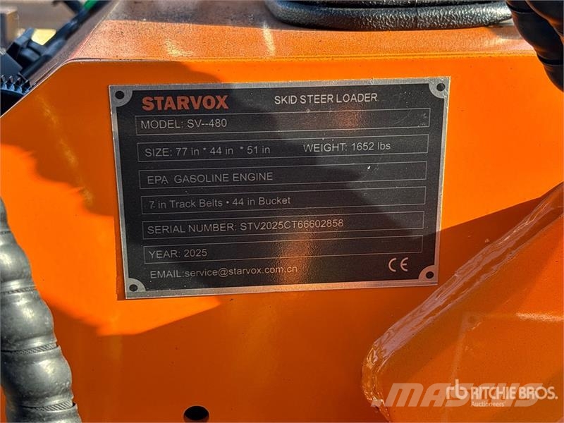 STARVOX SV-480 Mini Compact Track Loader (Unused) Lietoti riteņu kompaktiekrāvēji
