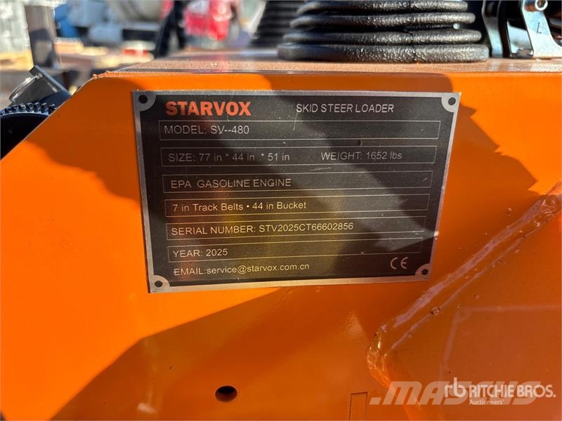  STARVOX SV-480 Mini Compact Track Loader (Unused) Lietoti riteņu kompaktiekrāvēji