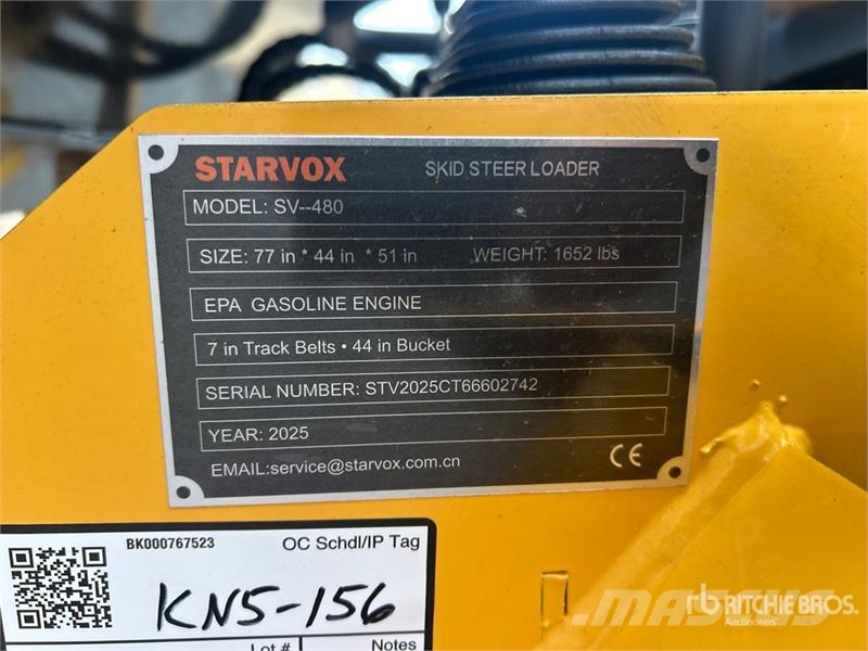 STARVOX SV-480 Mini Compact Track Loader (Unused) Chargeuse compacte