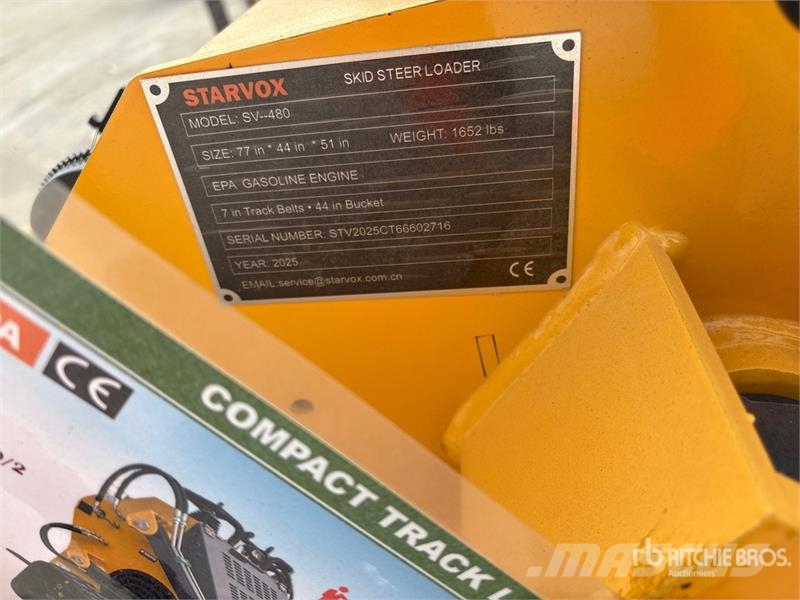  STARVOX SV-480 Mini Compact Track Loader (Unused) Skid steer loaders