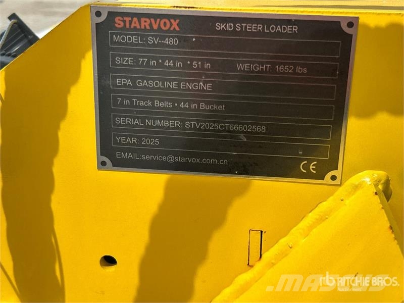 STARVOX SV-480 Mini Compact Track Loader Kompaktrakodók