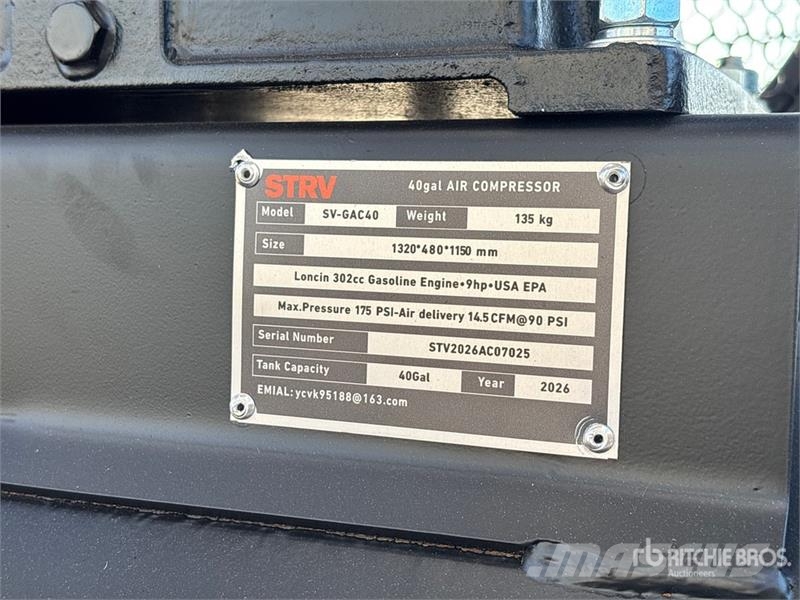 STARVOX SV-GAC40 18.7 cfm 40 gal Air Compressor (U Kompressorer