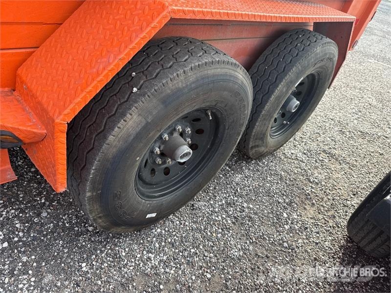  Steel Pines DP7X14X4TA5 14 ft T/A Dump Utility Tra Reboques basculantes