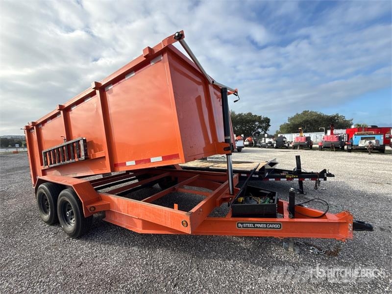  Steel Pines DP7X14X4TA5 14 ft T/A Dump Utility Tra Reboques basculantes