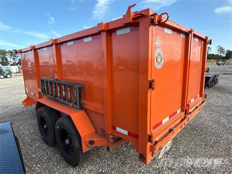  Steel Pines DP7X14X4TA5 14 ft T/A Dump Utility Tra Reboques basculantes