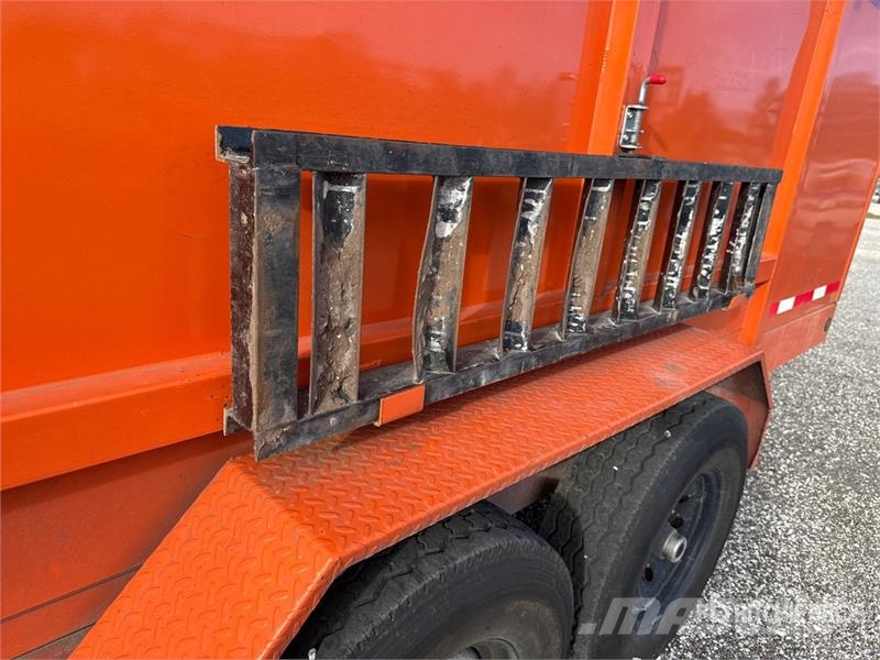  Steel Pines DP7X14X4TA5 14 ft T/A Dump Utility Tra Reboques basculantes