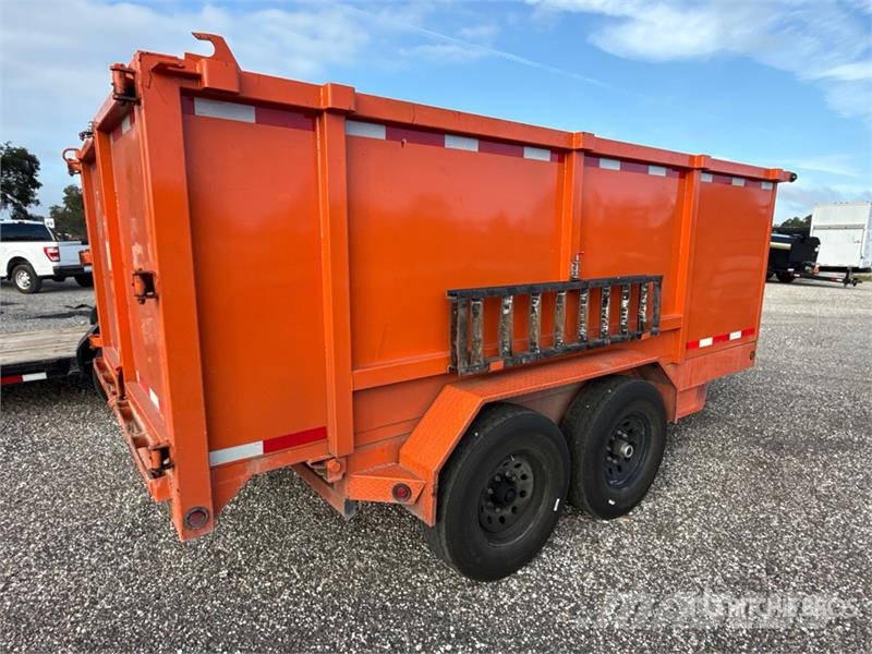  Steel Pines DP7X14X4TA5 14 ft T/A Dump Utility Tra Reboques basculantes