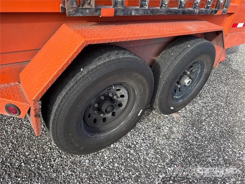  Steel Pines DP7X14X4TA5 14 ft T/A Dump Utility Tra Reboques basculantes
