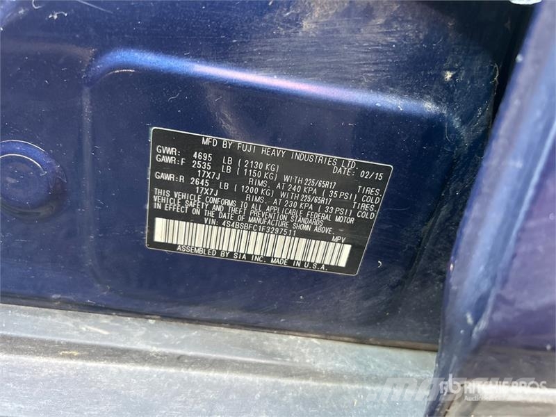 Subaru Outback AWD SUV (Inoperable) Voiture
