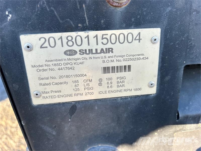 Sullair 185DPQ Kompresory