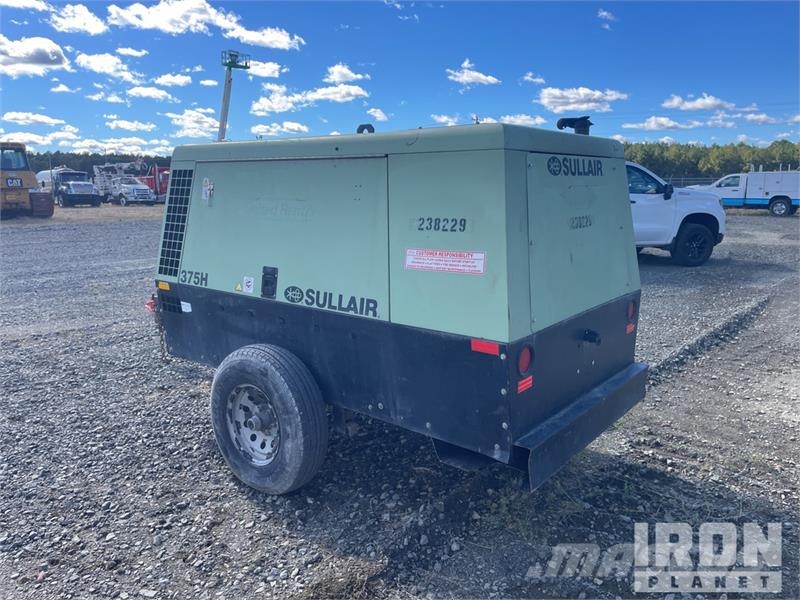 Sullair 375H DPQ JD3 375 cfm Mobile Air Compressor Compressors