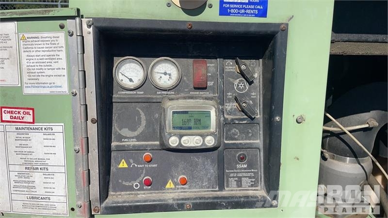 Sullair 375H DPQ JD3 375 cfm Mobile Air Compressor Compressors