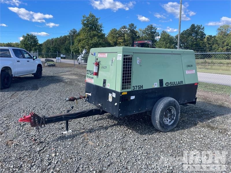 Sullair 375H DPQ JD3 375 cfm Mobile Air Compressor Compressors