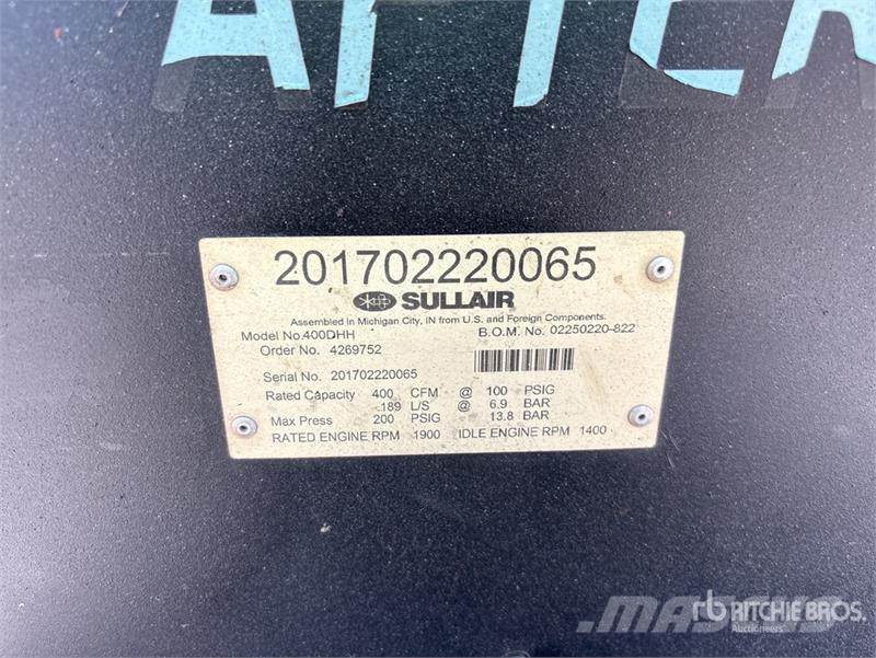 Sullair 400DHH 400 cfm Mobile Air Compressor 空氣壓縮機