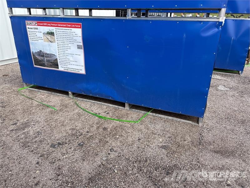SUNTOP G500 500 ft x 7 ft Galvanized Chain Link Fe Kerítésszerelési eszközök / kerítésfelszerelések