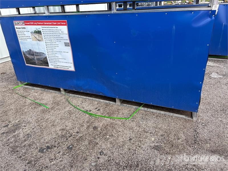 SUNTOP G500 500 ft x 7 ft Galvanized Chain Link Fe Kerítésszerelési eszközök / kerítésfelszerelések