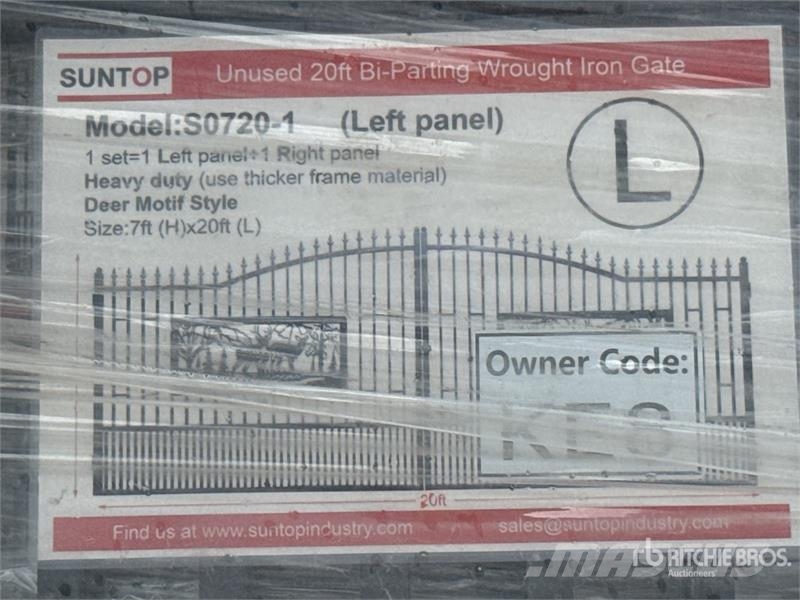  SUNTOP S0720-1 20 ft x 7 ft Wrought Iron Bi-Partin Landbouw - overige