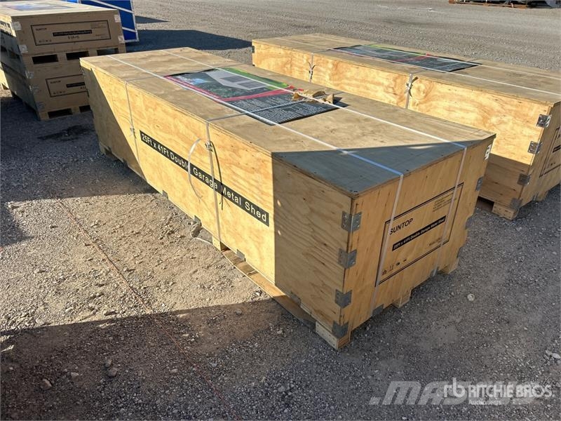  SUNTOP S2541 Double Garage Metal Storage Building  المباني الإطار الصلب