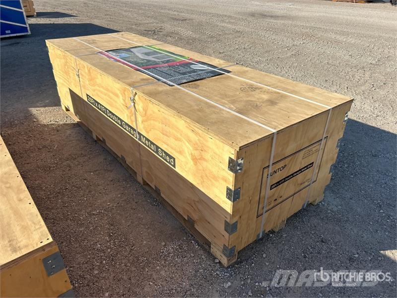  SUNTOP S2541 Double Garage Metal Storage Building  المباني الإطار الصلب